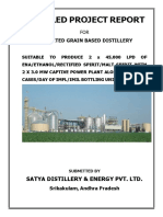 Detailed Project Report: Integrted Grain Based Distillery