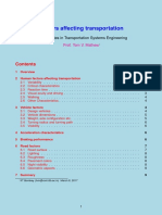 Factors Affecting Transportation