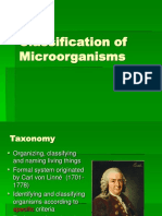 Classification of Microorganisms