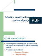 Manage Construction Costing System of Projects