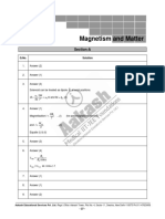 Magnetism and Matter: Section-A