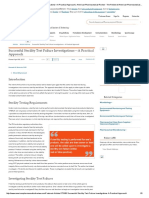 Successful Sterility Test Failure Investigations-A Practical Approach