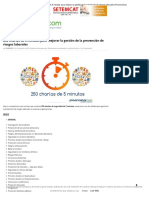 250 Charlas de 5 Minutos para Mejorar La Gestión de La Prevención de Riesgos Laborales - Prevencionar