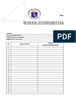 School Standard Family Reunification Release Form