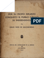 Por Su Propio Esfuerzo Conquisto El Pueblo de Cubano Su Independencia