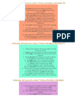 Solución Del Ejercicio Sobre Verbos Modales