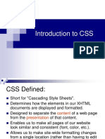 3.2 Introduction To CSS