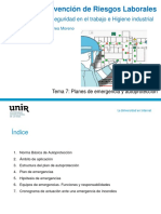 Tema 7 Planes de Emergencia y Autoproteccion