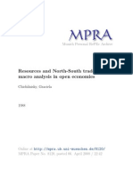 Resources and North-South Trade: A Macro Analysis in Open Economies