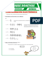 Distribucion de Electrones para Tercero de Secundaria