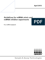 Guidelines For MiRNA Inhibitor