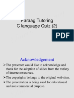 C Language Quiz