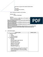 A Detailed Lesson Plan On Introduction To Statistics