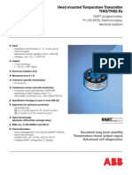 Head Mounted Temperature Transmitter TH02/TH02-Ex: Data Sheet