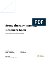 SIBBSPA504A Resource Book Stone Therapy Massage