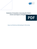 Medicines Promotion: Assessing The Nature, Extent and Impact of Regulation