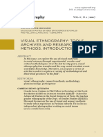 Visual Ethnography: Tools, Archives and Research Methods. Introduction