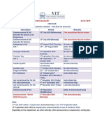 Academic Calendar Fall 2019-20