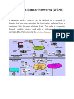 Wireless Sensor Networks (WSNS)