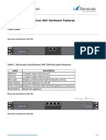 Barracuda Load Balancer ADC Hardware Features