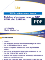 Building A Business Case For SAP Hana and S/4Hana: Sponsored Educational Session