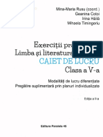 Exercitii Practice de Limba Romana - Clasa 5 - Caiet Ed. 2018-20