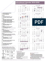 Instructional Calendar 2019-2020