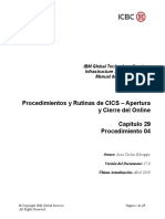 29 04 Procedimientos y Rutinas de CICS - Apertura y Cierre Del Online - ICBC V17