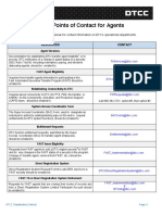 DTC Points of Contacts