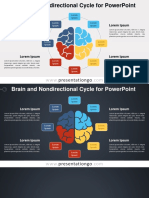 Brain and Nondirectional Cycle For Powerpoint: Presentationgo