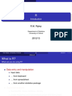 R.M. Ripley: Department of Statistics University of Oxford