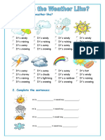 The Weather Worksheet Templates Layouts - 28349