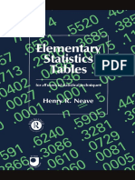 Elementary Statistics Tables Open University Text