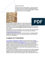 Origen de La Dramática de Los Idiomas de Guatemala