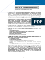 COMAH Guidance For The Surface Engineering Sector: Comah Major Accident Scenarios and Risk Reduction