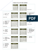 VCS 2019-2020 Calendar