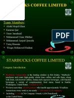 Starbucks Coffee Limited: Group: 8