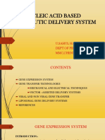 Nucleic Acid Based Therapeutic Delivery System: U.Sahul Hameed Niyaz Dept - of Pharmaceutics MMC, CHENNAI-03