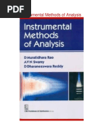 Instrumental Methods of Analysis