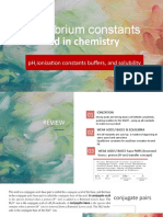 Equilibrium Constants: Needed in Chemistry