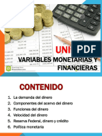 UNIDAD 3 2018 Variables Monetarias y Financieras