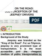 Life On The Road: Job Perception of The Jeepney Drivers