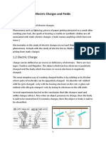 Electric Charges and Fields