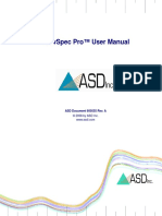 Viewspec Pro™ User Manual: Asd Document 600555 Rev. A