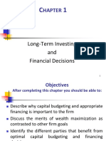 Chapter 01 Long Term Investing and Financial Decisions