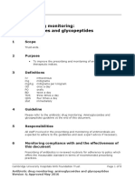 Guideline: Antibiotic Drug Monitoring: Aminoglycosides and Glycopeptides