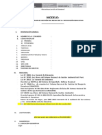 ESTRUCTURA de Plan de GRD y Plan de Contingencia de La IIEE