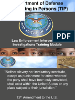 Law Enforcement Intervention & Investigations Training Module