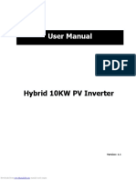 User Manual: Hybrid 10KW PV Inverter