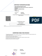 Sertifikat Keterampilan Kerja: Perum Bumi SBT Asri Blok J No.07 RT.034 Kel. Sambutan Kec. Sambutan